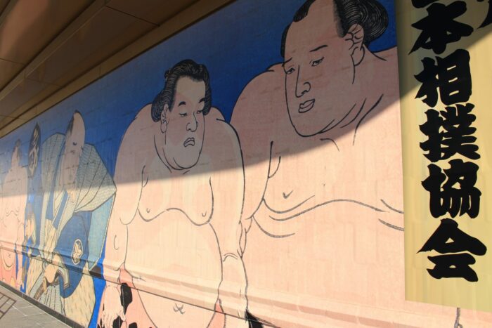 sumo wrestler mural 700x467