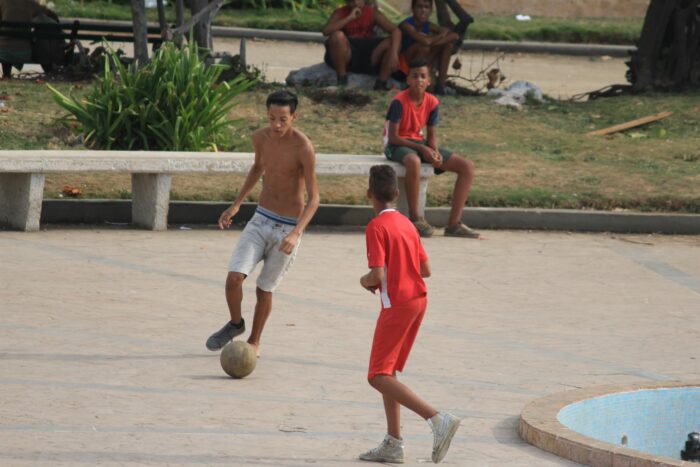 playing soccer havana 700x467