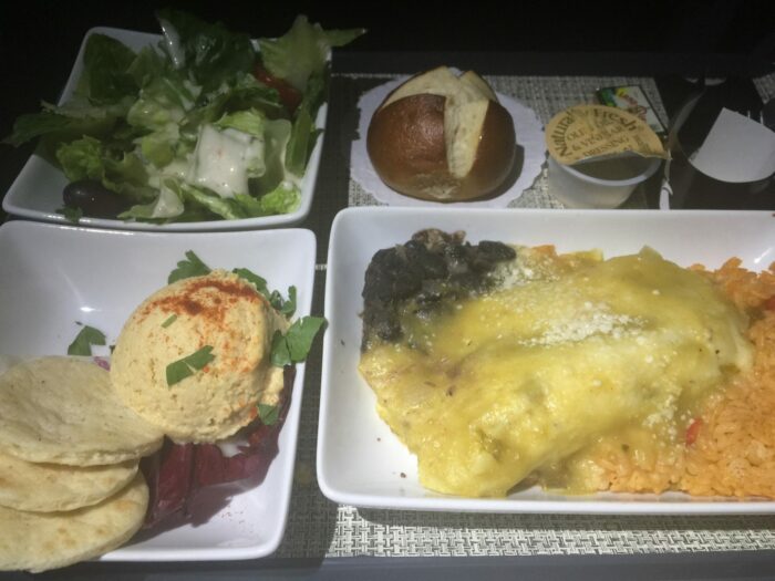 american airlines first class meal airbus a321s 700x525
