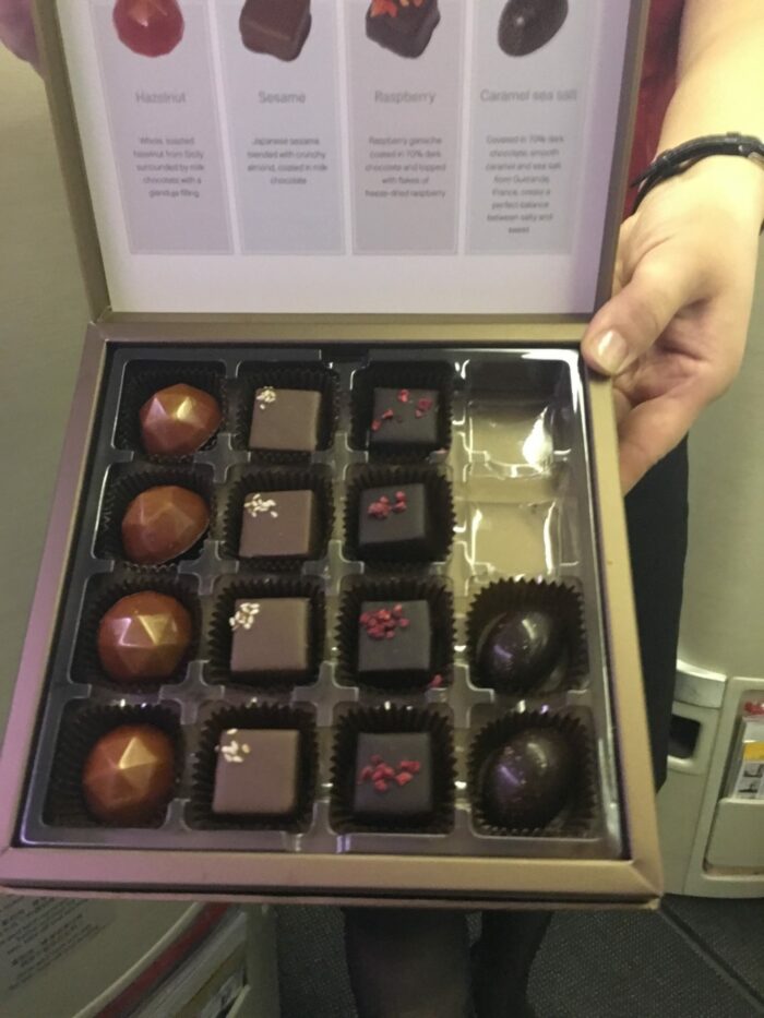 cathay pacific business class chocolates 700x933