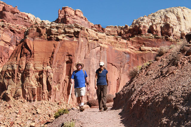 hiking capitol reef