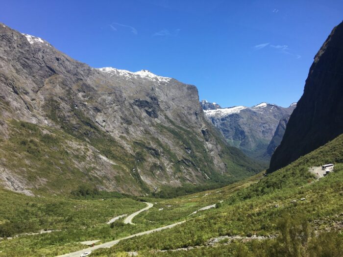 road to milford sound tunnel new zealand 700x525