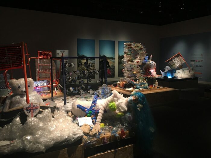 hong kong science museum plastic garbage art 700x525