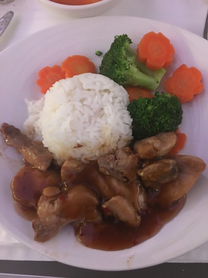 malaysia airlines business class dinner chicken 700x933