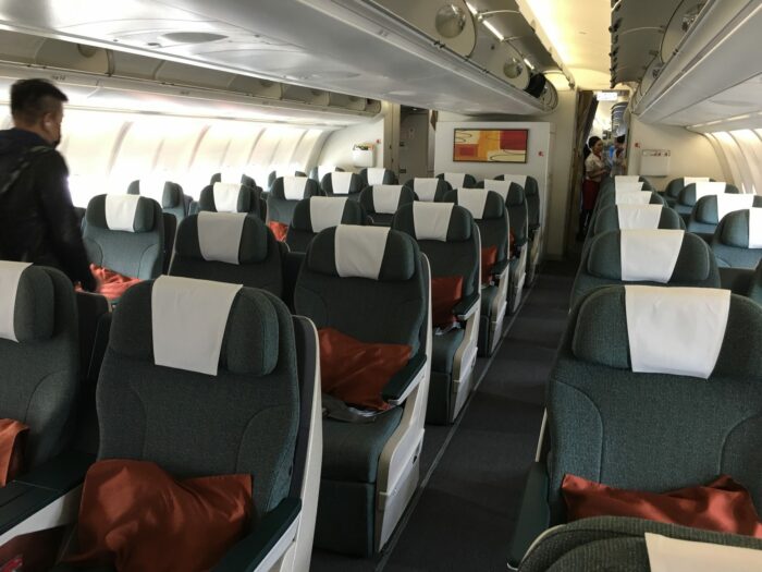 cathay pacific business class airbus a330 300 hong kong to osaka via taipei 700x525