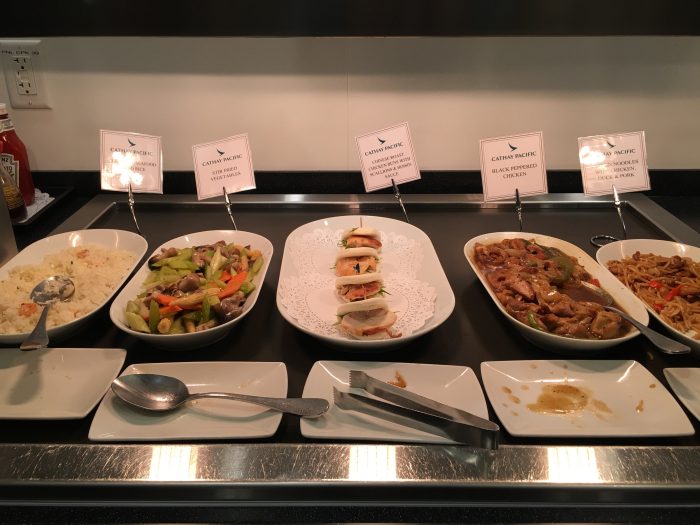cathay pacific lounge san francisco sfo dinner 700x525