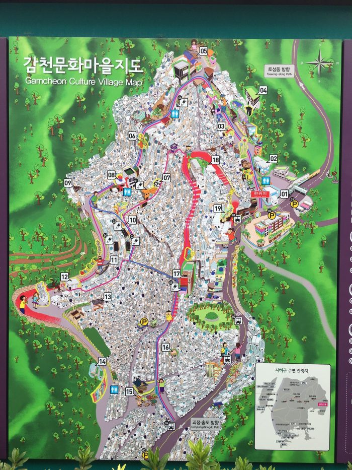 gamcheon culture village map 700x933