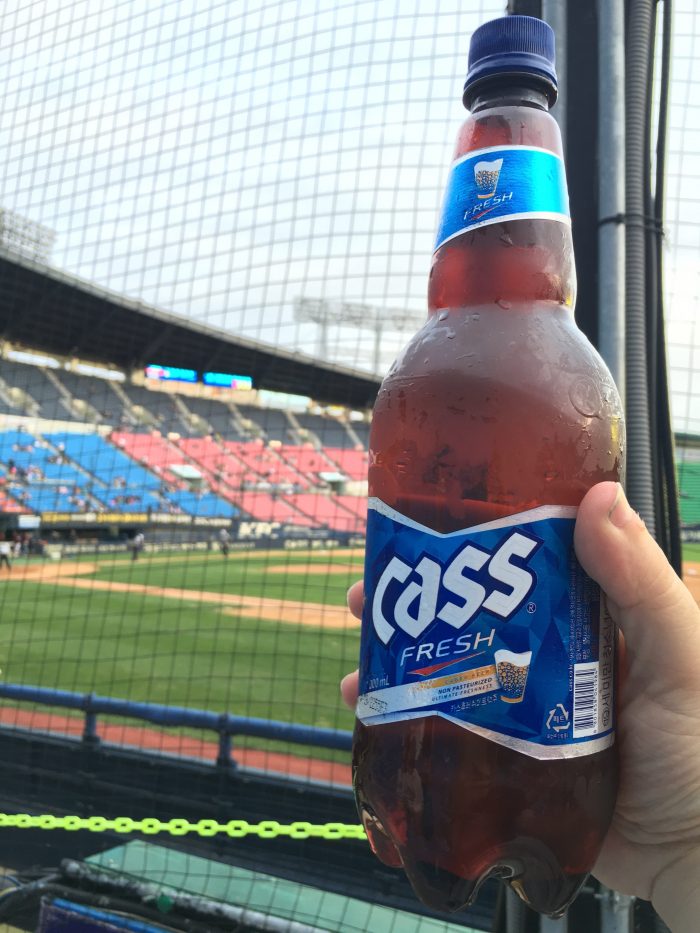 korean baseball game cheap beer 700x933