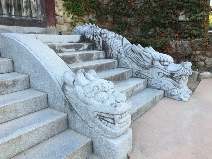 sinheungsa temple dragon steps 700x525