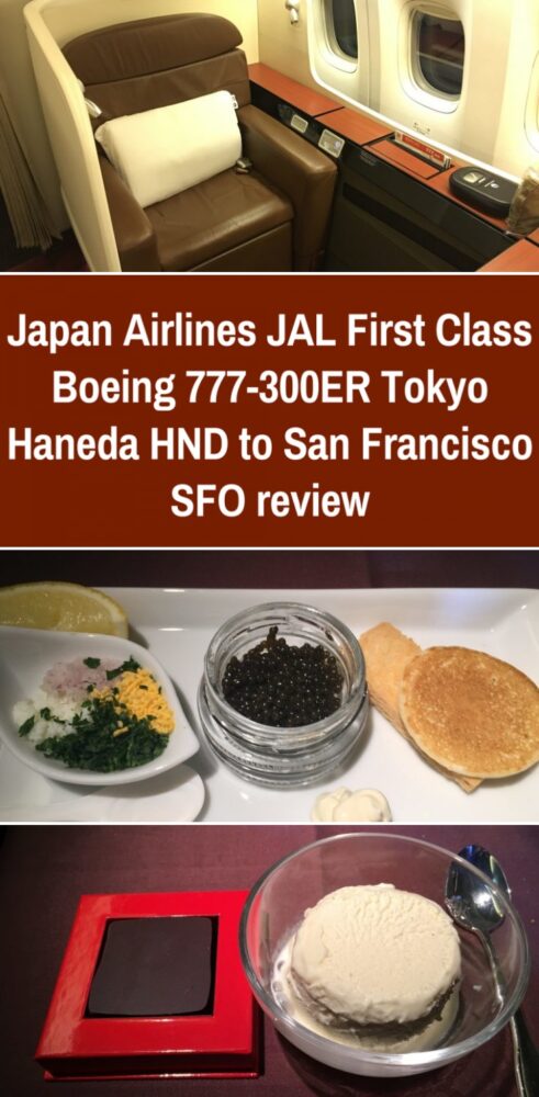 japan airlines jal first class boeing 777 300er tokyo haneda hnd to san francisco sfo review 491x1000