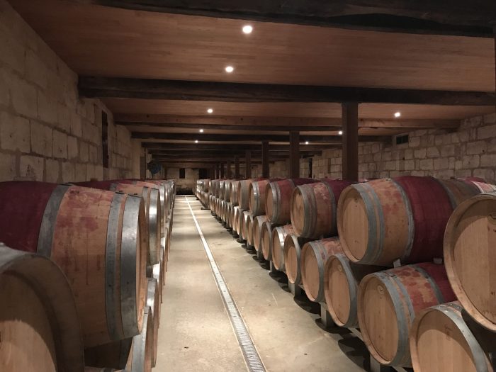 chateau de sales winery cellar 700x525