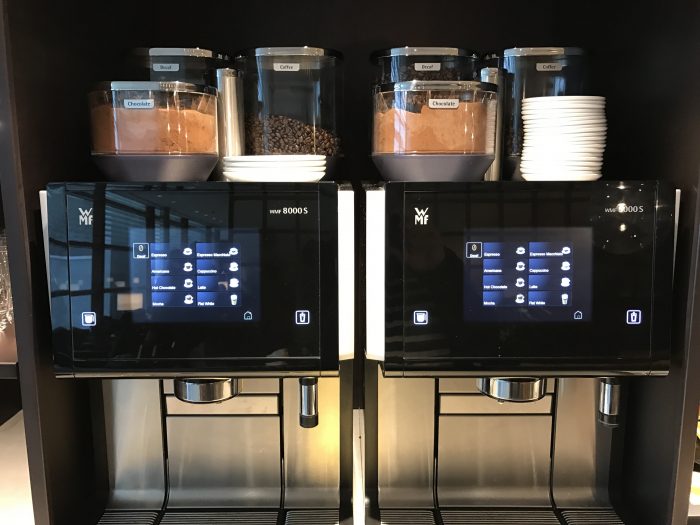 cathay pacific business class lounge london heathrow coffee machine 700x525