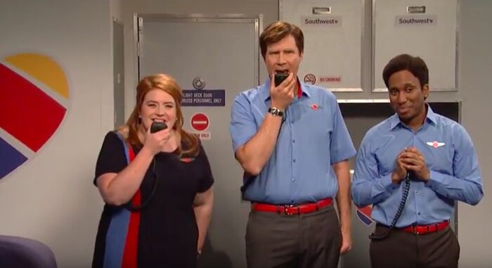 snl southwest airlines rap sketch will ferrell 700x381
