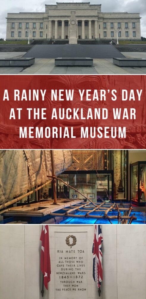 a rainy new years day at the auckland war memorial museum 491x1000