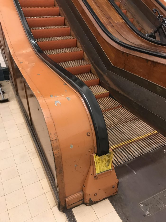 wooden escalator underpass 700x933