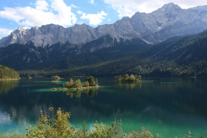 Zugspitze & Lake Eibsee from Garmisch-Partenkirchen, Germany