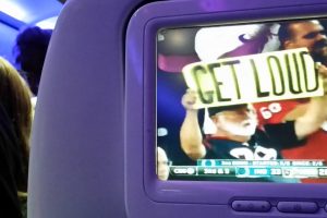 Travel Tip: Be courteous to the person in front of you when using personal inflight video screens