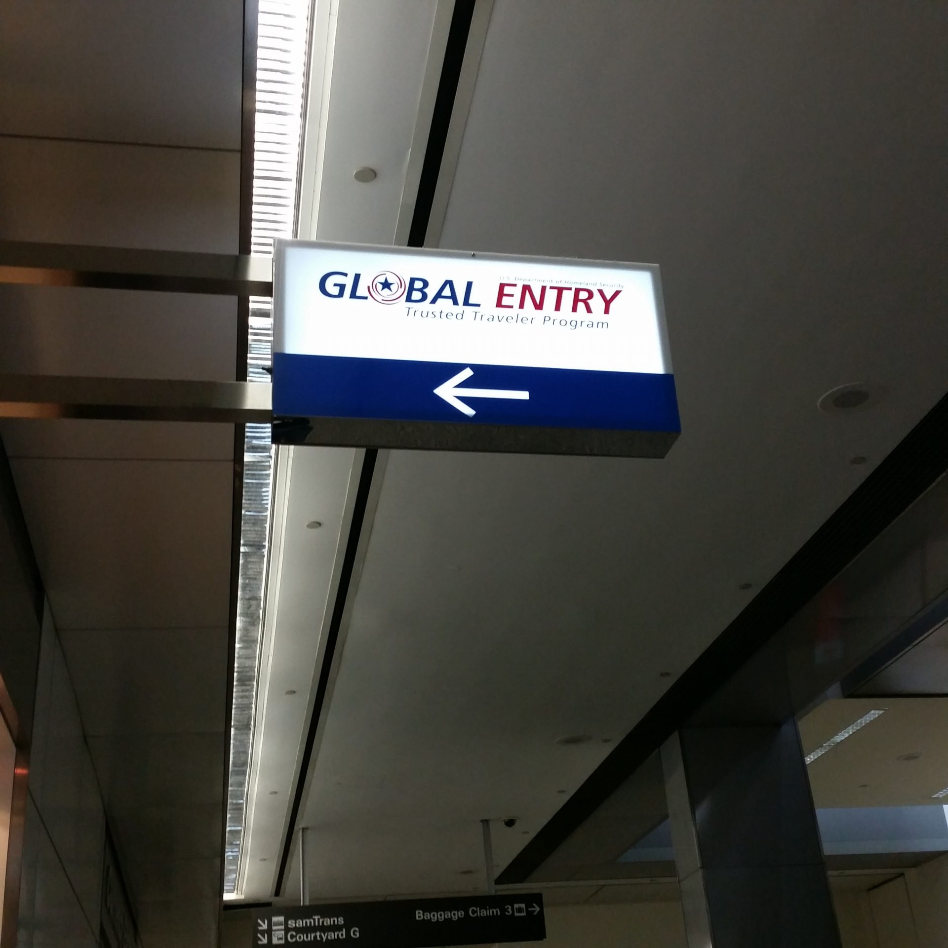 global entry sign - Global Entry Application, Interview, & Review