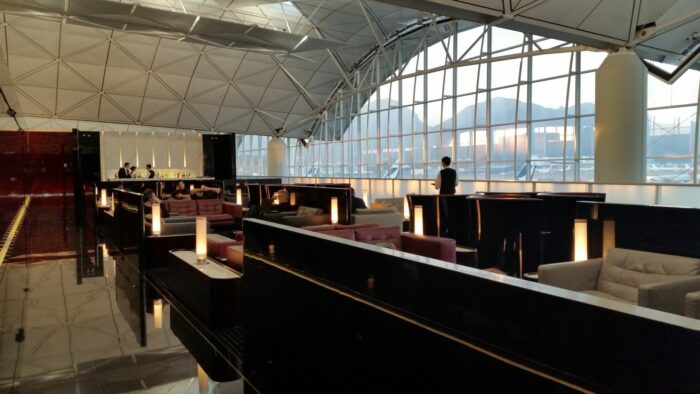 Cathay Pacific The Wing First Class Lounge Hong Kong HKG Review: Around The World