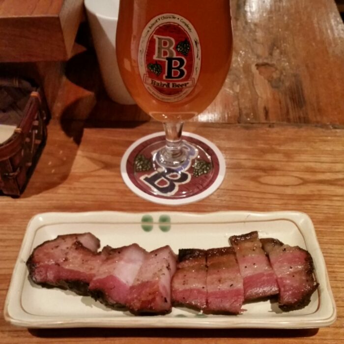 baird beer bacon 700x700 - 40 Great Places For Craft Beer in Tokyo, Japan