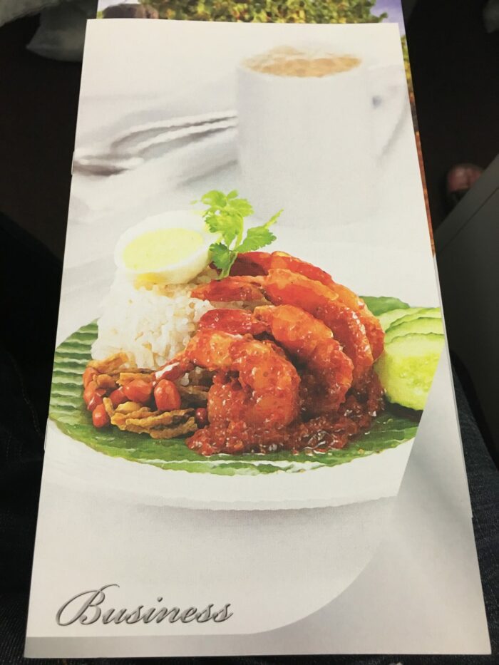 malaysia airlines business class menus 700x933 - Malaysia Airlines Business Class Airbus A330-300 Kuala Lumpur KUL to Auckland AKL review
