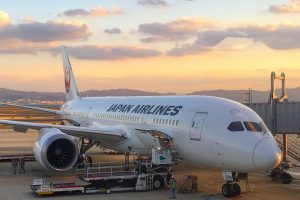 JAL Business Class Boeing 787 Osaka KIX to Los Angeles LAX review