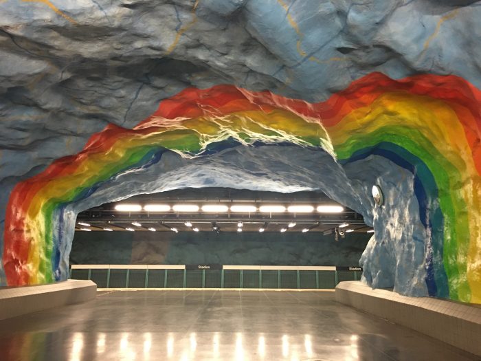 stadion station stockholm 700x525 - Exploring the underground art of Stockholm’s Metro system