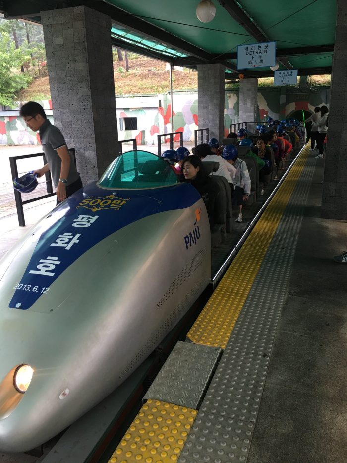 dmz tour from seoul third tunnel train 700x933 - A visit to the DMZ - Touring the border between South Korea & North Korea