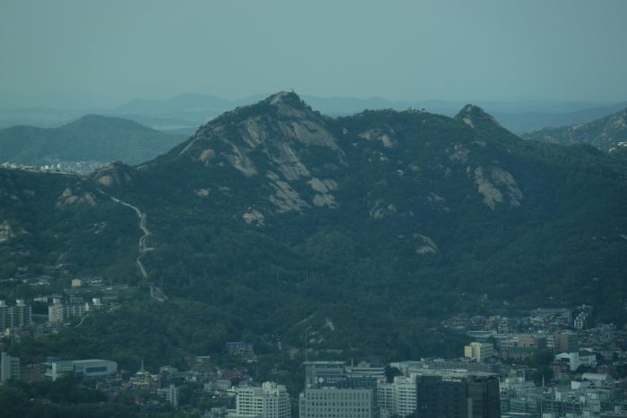 seoul mountains 700x467 - Walking the Seoul City Wall - Namsan (Mongmyeok) Mountain Trail section