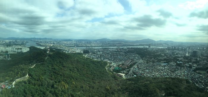 seoul tower city walls 700x328 - Walking the Seoul City Wall - Namsan (Mongmyeok) Mountain Trail section