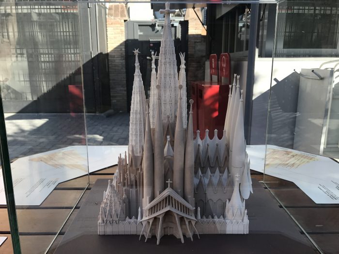 sagrada familia model 700x525 - A visit to the Sagrada Familia in Barcelona, Spain