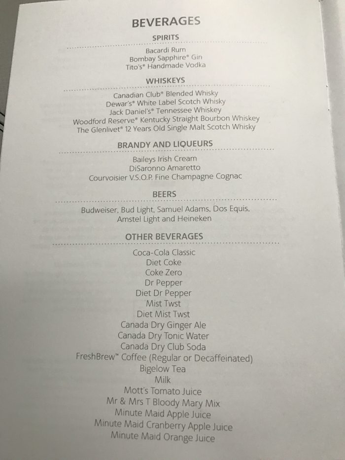 american airlines business class boeing 777 200 london heathrow lhr to los angeles lax drink menu 700x933 - American Airlines Business Class Boeing 777-200 London Heathrow LHR to Los Angeles LAX review