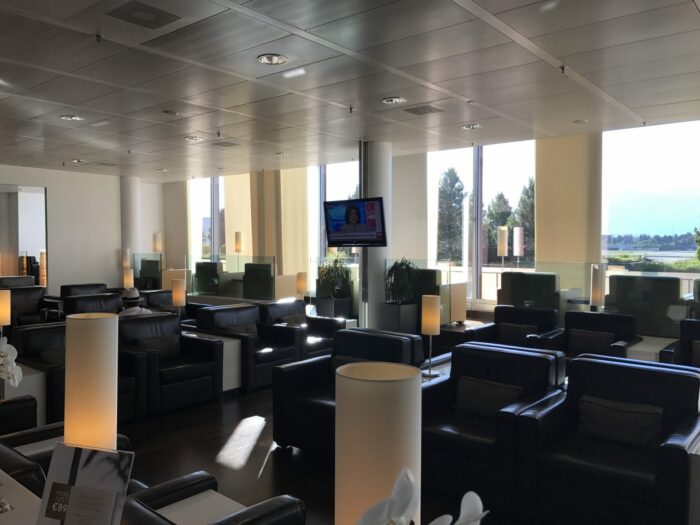 Dnata SkyView Lounge Marhaba Geneva Airport GVA review