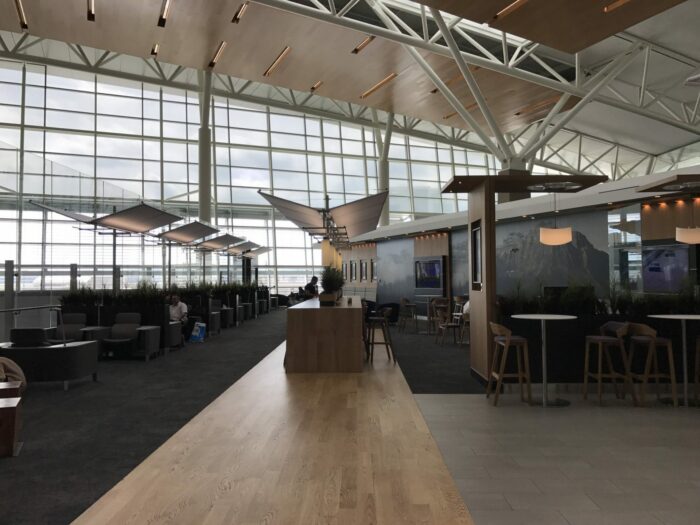 Aspire Lounge Transborder Departures Calgary Airport YYC review