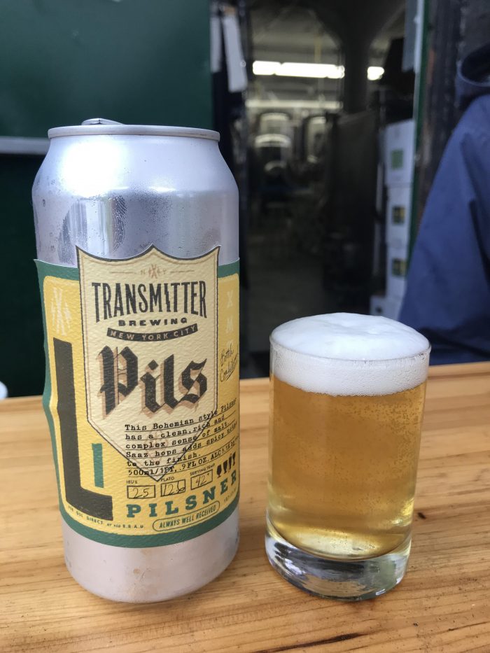 craft beer long island city transmitter brewing pils 700x933 - I Won a Travel Contest & Attended the U.S. Open Final