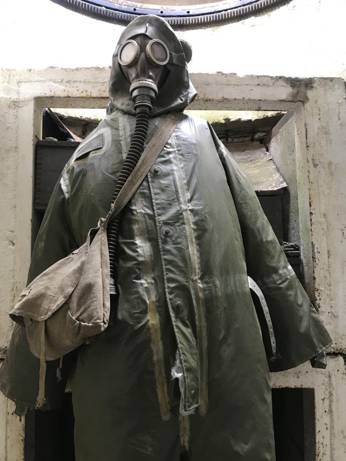 demarcation line museum bunker gas mask 700x933 - A visit to the Demarcation Line Museum in Rokycany, Czech Republic