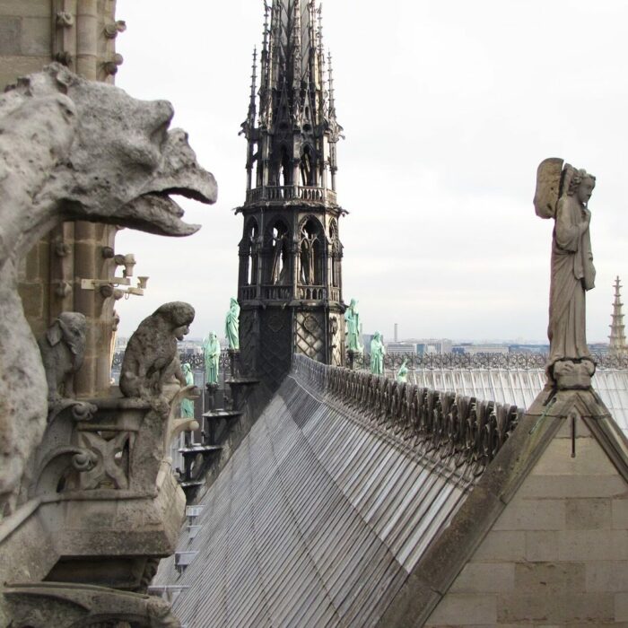 notre dame cathedral roof spire 700x700 - On Notre-Dame Cathedral, Evolution, Growth, & Rebuilding