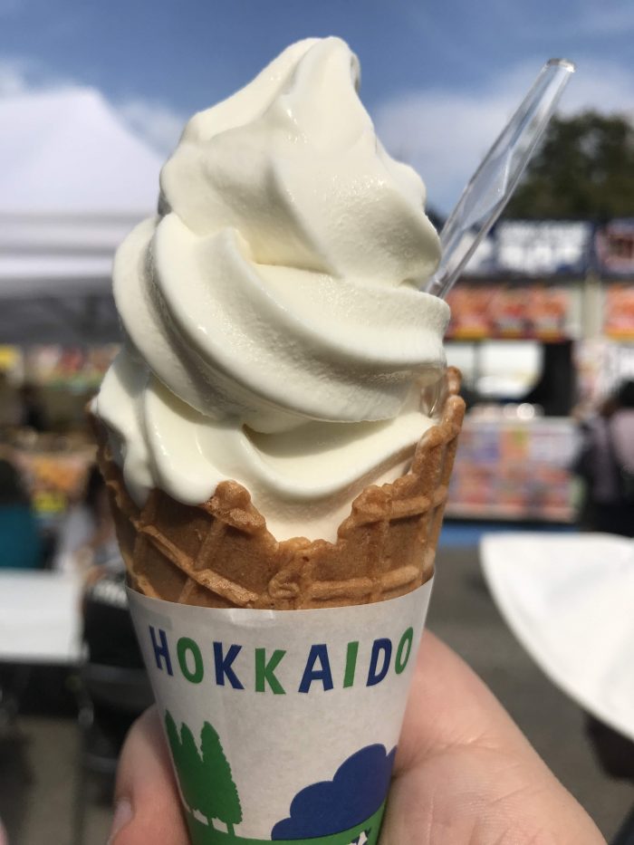 hokkaido food fair soft serve ice cream 700x933 - Hokkaido Food Fair in Tokyo, Japan