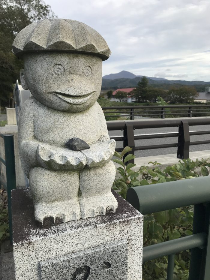kappa statue tono 700x933 - A day trip from Morioka to Tono, Japan