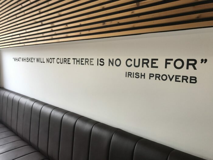 what whiskey will not cure there is no cure for 700x525 - Teeling Distillery tour & tasting in Dublin, Ireland
