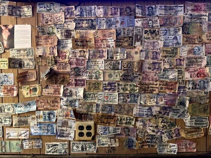 sourdough saloon beatty signed bills 700x525 - Two great places for craft beer in Beatty, Nevada