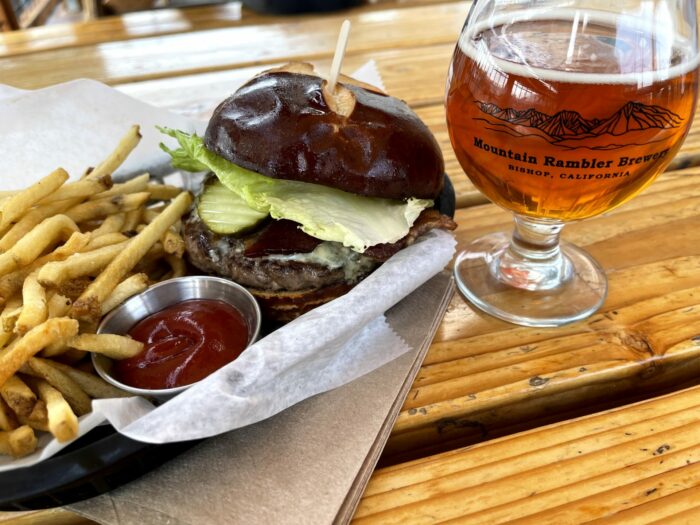 mountain rambler brewery craft beer food burgers 700x525 - 3 great places for craft beer in Bishop, California