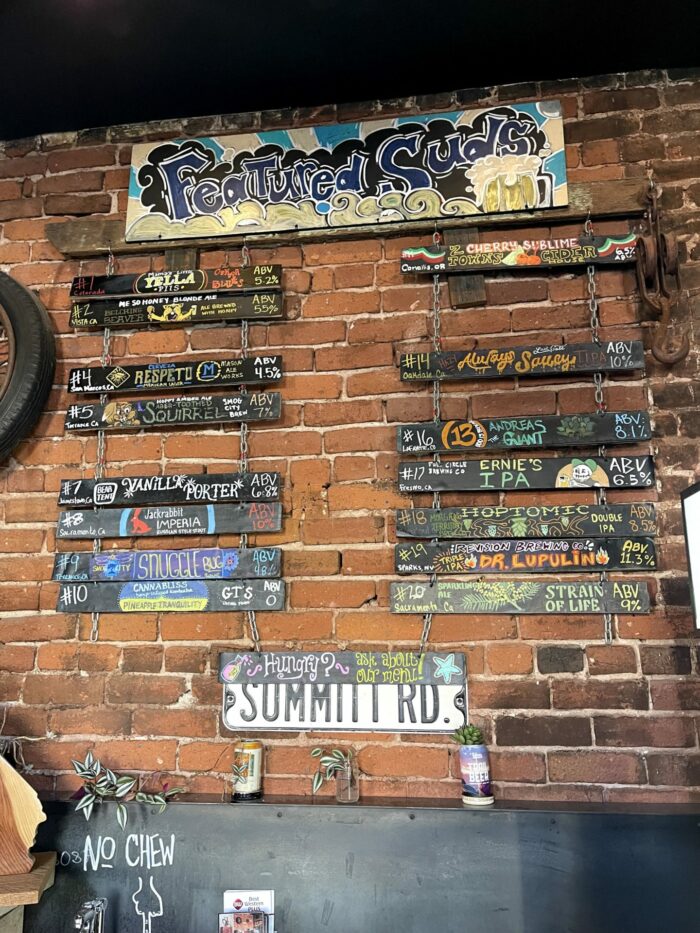 sonora tap room taplist 700x933 - 3 great places for craft beer in Sonora, California
