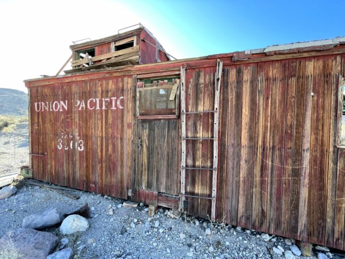 rhyolite ghost town caboose 700x525 - Rhyolite, Nevada - From Gold Rush boomtown to ghost town