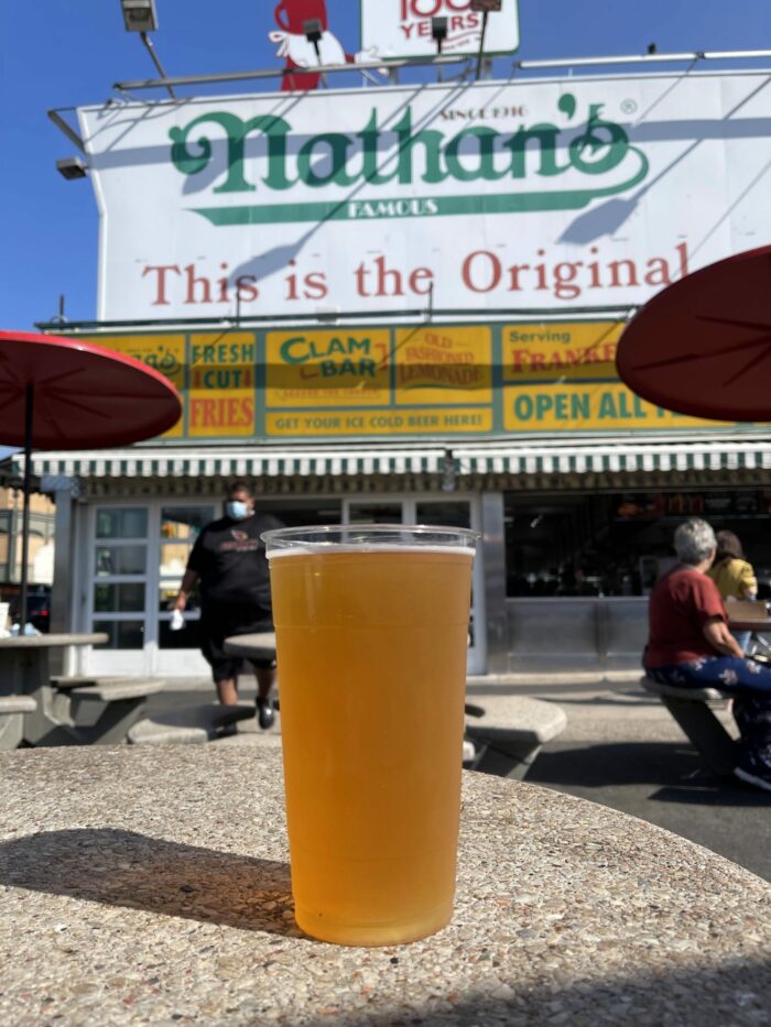 nathans coney island craft beer 700x933 - The Best Craft Beer in Coney Island, Brooklyn, New York