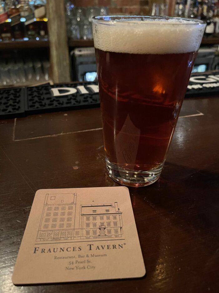fraunces tavern craft beer 700x933 - Fraunces Tavern: American History in the Oldest Restaurant in New York City