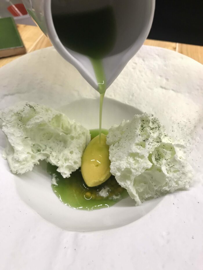 disfrutar coconut cloud pandan mango 700x933 - Disfrutar in Barcelona, Spain: One of the Most Amazing Dining Experiences of My Life