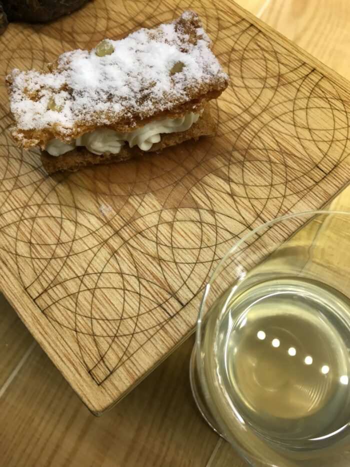 disfrutar mille feuille cider 700x933 - Disfrutar in Barcelona, Spain: One of the Most Amazing Dining Experiences of My Life