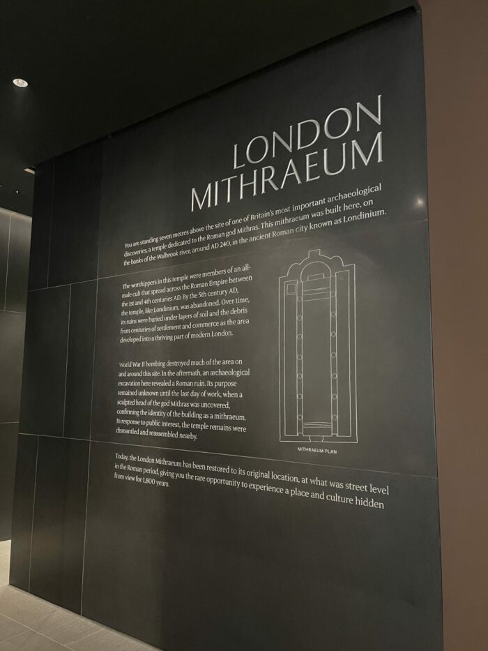 london mithraeum history 700x933 - London Mithraeum (Temple of Mithras)