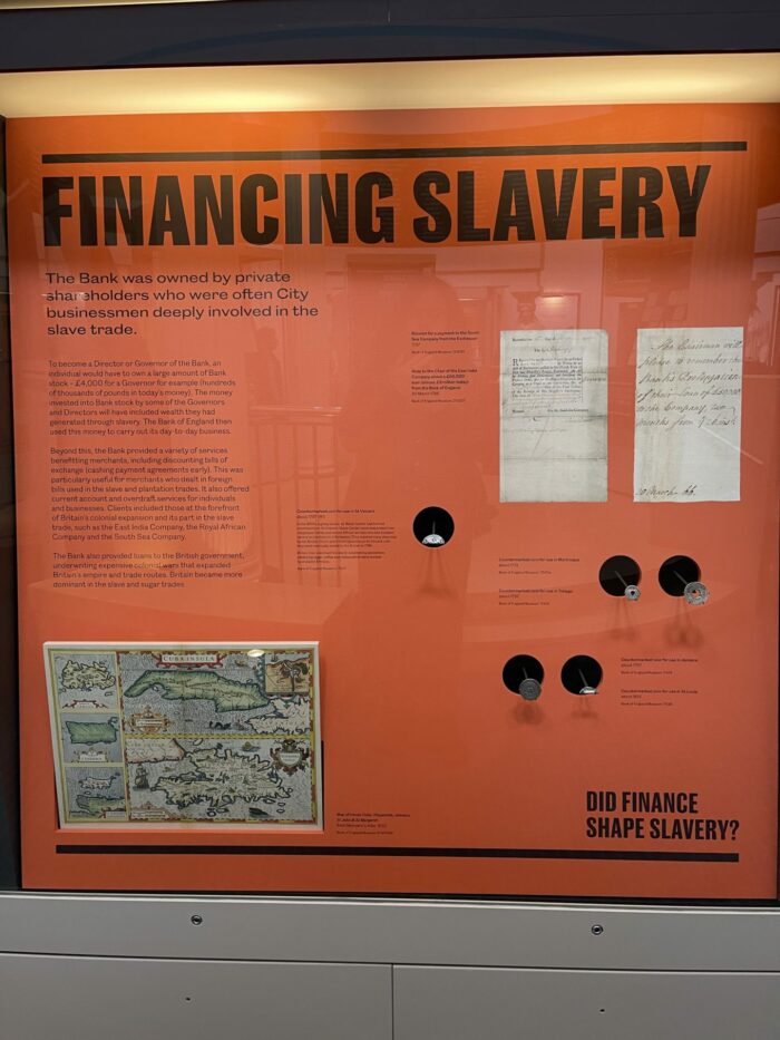 bank of england financing slavery 700x933 - Bank of England Museum